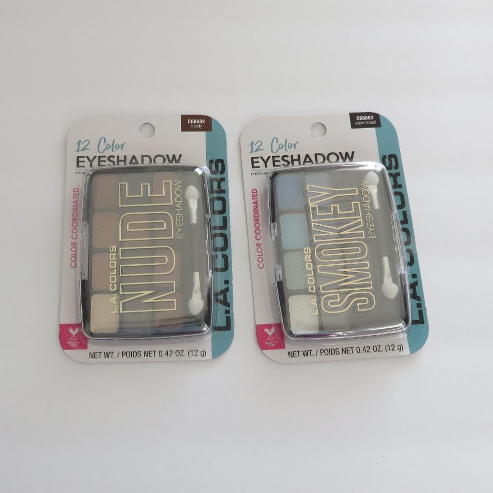 2 set 12 Eyeshadow Palette By LA Color Glamorous